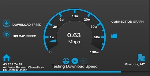 morris broadband download speed test