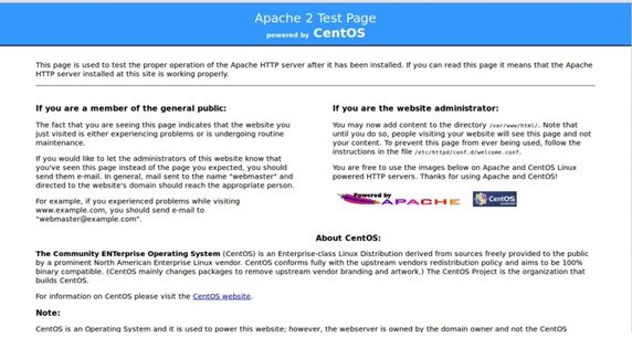 Apache Web Server Test