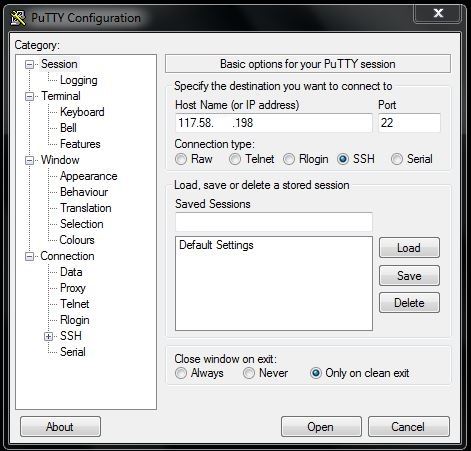 Putty SSH Client