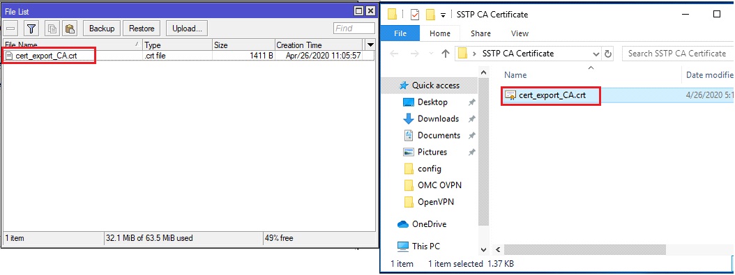 Mikrotik sstp server настройка windows