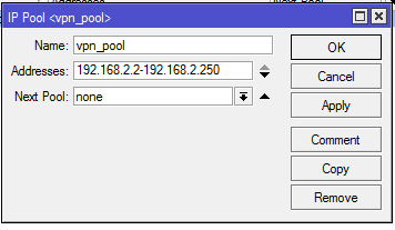 OpenVPN User IP Pool