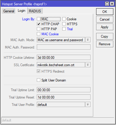 Enabling HTTP CHAP in Mikrotik Hotspot