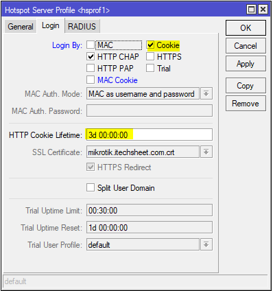 Enabling HTTP Cookie in Hotspot Server