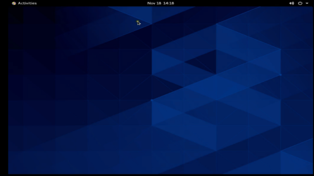 CentOS 8 Linux GNOME Desktop