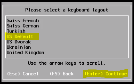 Choosing Keyboard Layout