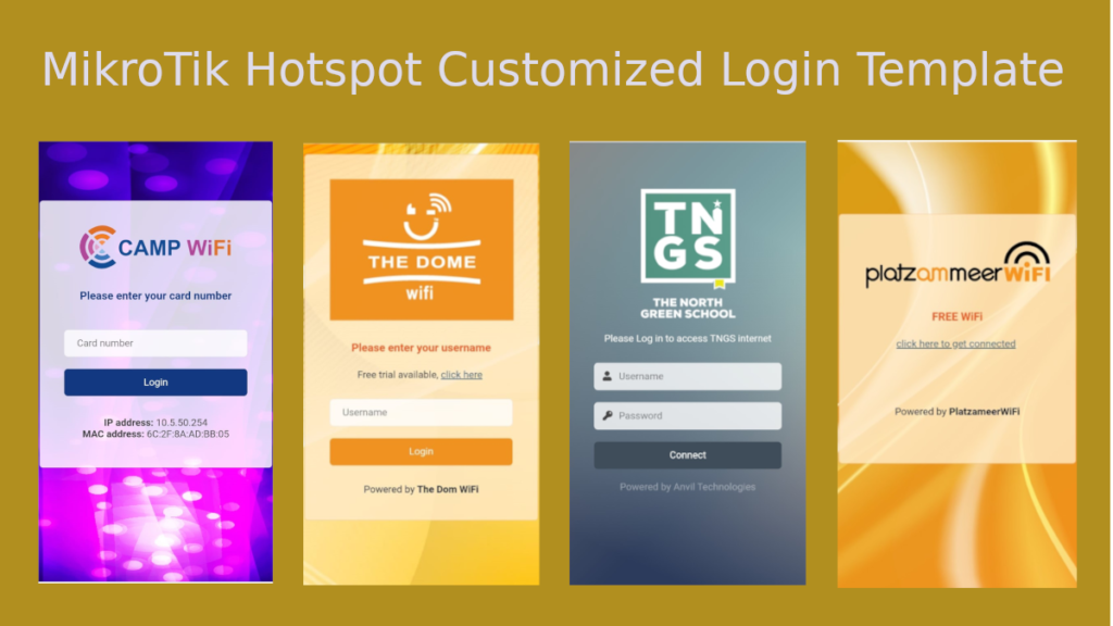 MikroTik Hotspot Customized Login Template System Zone MikroTik Hotspot Customized Login Template System Zone