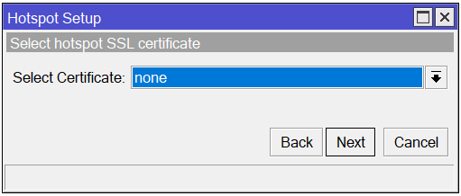 Choosing SSL Certificate
