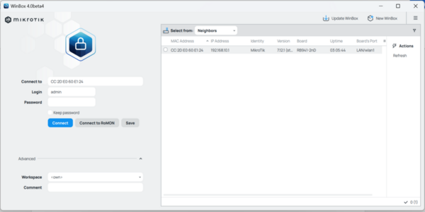 MikroTik Winbox 4: New, Fast and Simple RouterOS GUI
